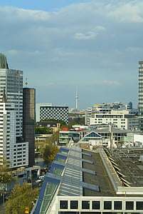 Berlynas, Miestas, stogai, televizijos bokštas, miesto, pastatas