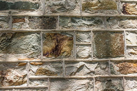 Rock, væg, mørtel, cement, granit, natur, udendørs