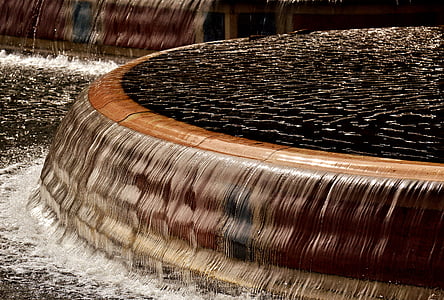 fountain, water, water feature, flow, clear, wet, water fountain