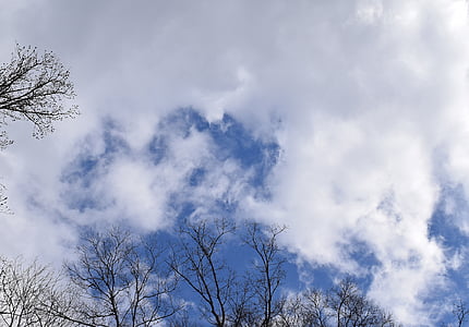 тонкими хмари, Синє небо, хмари, краєвид, Природа, cloudscape, тонкі