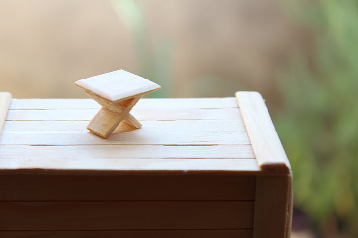 en miniatura, taula, Artesania, fusta - material