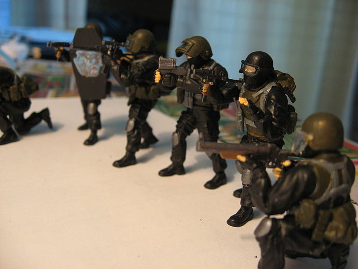 Alpha Gruppe, Spielzeugsoldaten, Kunststoff
