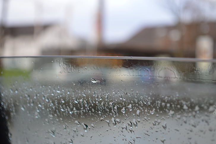 càmera, gota d'aigua, pluja, l'aigua, finestra, degoteig, vidre