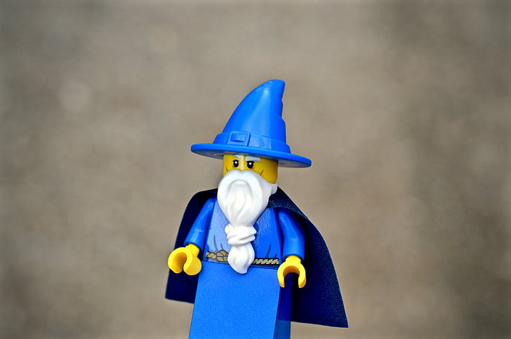 wizard, sorcerer, lego, action figure, toy, witch, man
