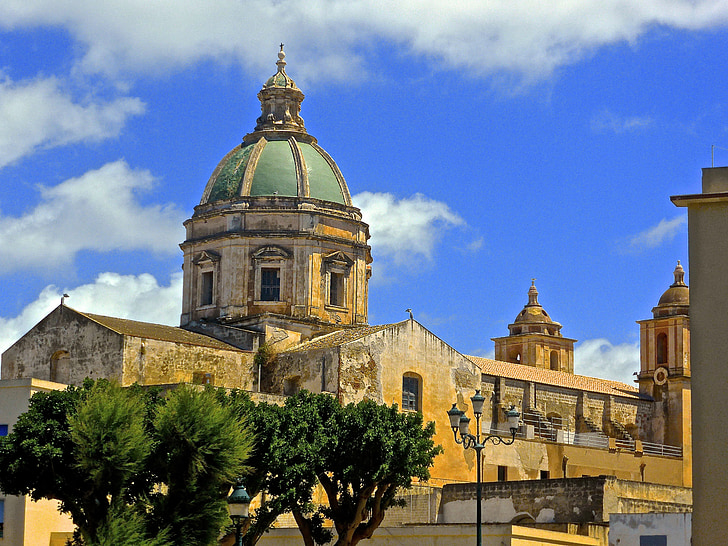kirke, Dome, arkitektur, Cathedral, ortodokse, religion, Sicilien