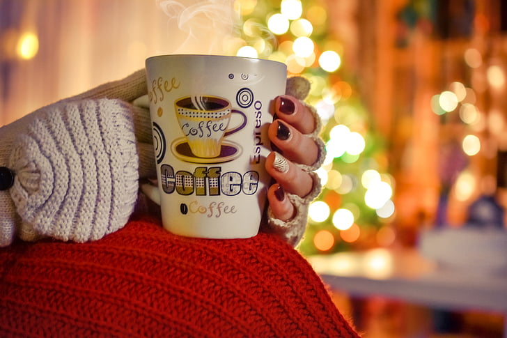 coffe, iarna, rece, fierbinte, băutură, Cupa, Relaxaţi-vă
