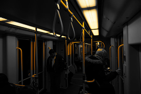 metro, s bahn, vilciens, ceļojumi, Underground