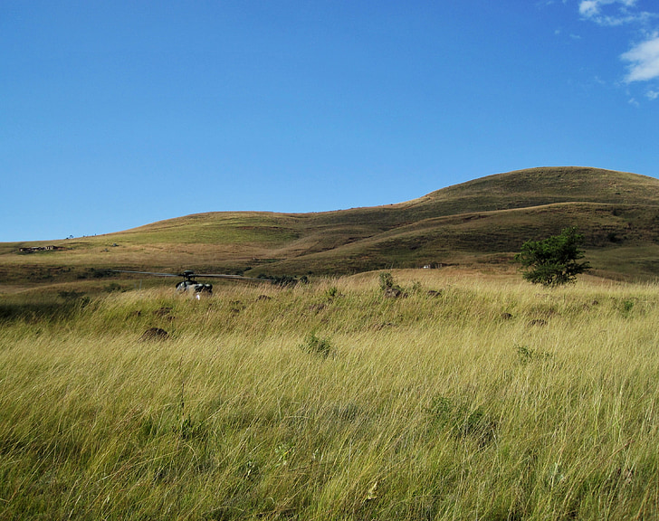 Drakensberg, Munţii, Veld, iarba, cer, peisaj, pustie