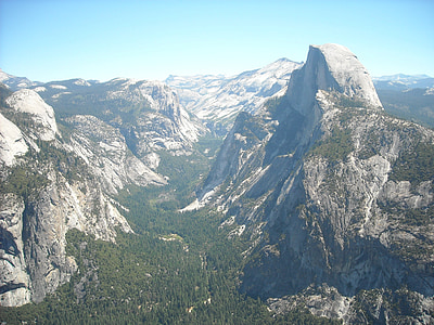 jumătate cupola, Yosemite, Yosemite national, Parcul, jumătate cupola, California, Munţii