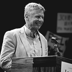 Gary johnson, ordförande, valet, 2016, presidentens, kandidat, Libertarian party