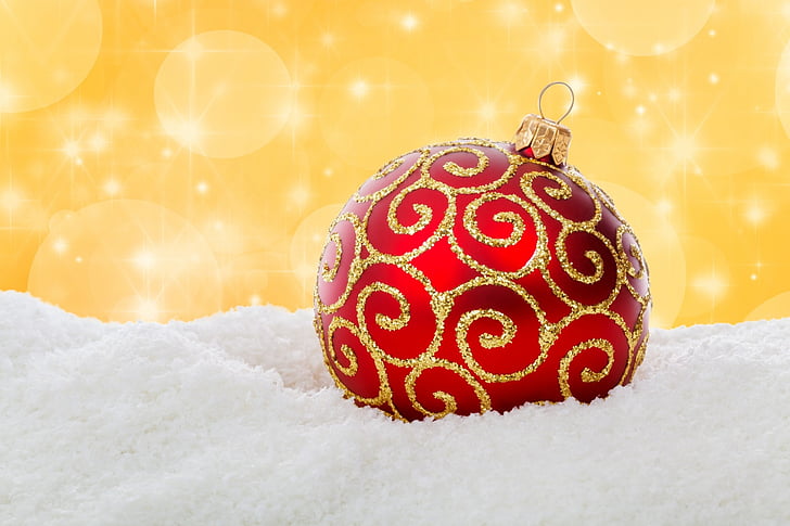 Božić, snijeg, dekoracija, odmor, simbol, Zima, Božić