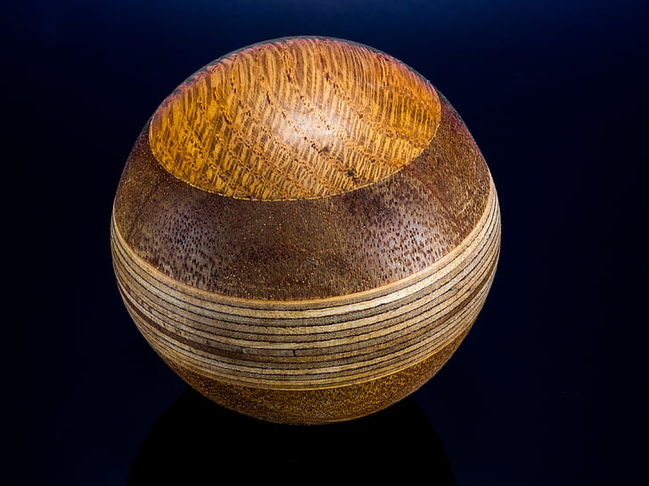bola de madera, dado vuelta, mano de obra, único objeto, culturas