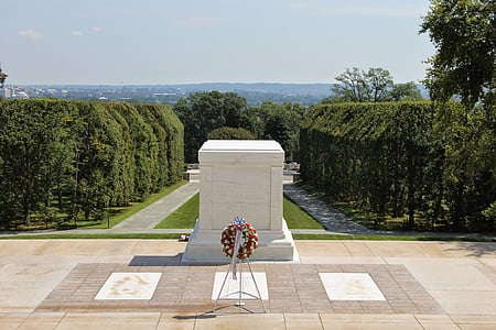 Tuntematon sotilas, Memorial, Arlington, sotilas, muistomerkki, hautaan, sotilaallinen
