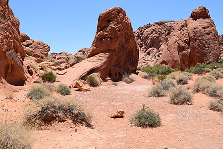 desierto, paisaje, el valle de fuego, Nevada, piedra arenisca