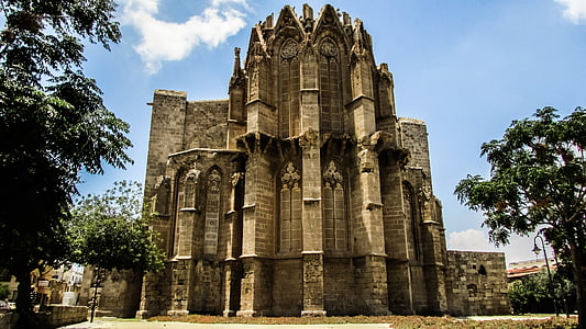 Kipras, Famagusta, bažnyčia, Ayios nikolaos, katedra, gotika, Architektūra