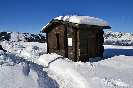 滑雪, 阿尔卑斯山, 雪, 冬天, 山, 景观, 全景