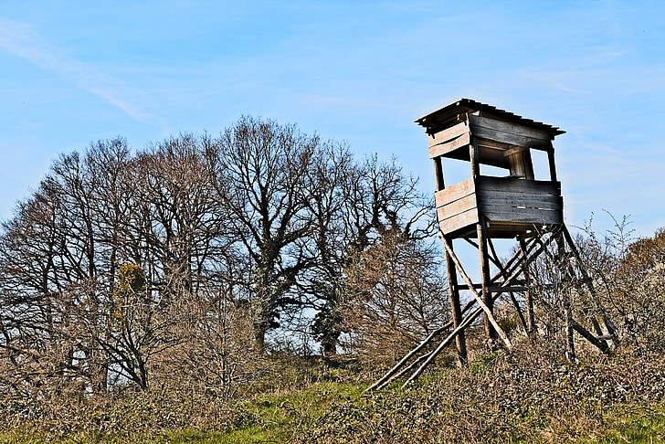 lookout, hunting, game, tower, hunters, watch, mirador