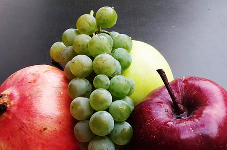 Новый год, израильские, яблоко, гранат, праздник, фрукты, Apple - фрукты
