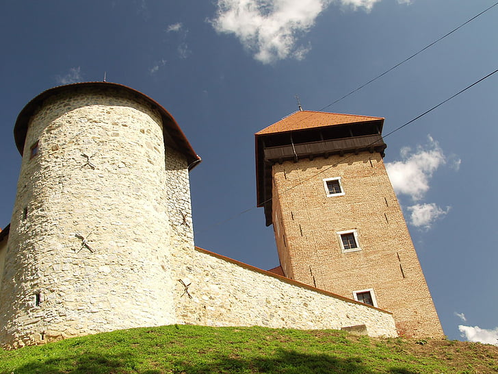 Dubovac-karlovac, Castle, Horvátország, torony, építészet, Fort, történelem