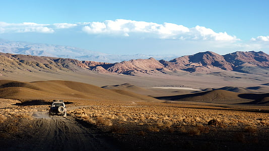 landschap, vrachtwagen, Andes, dessert, eenzaam, droog, Atacama