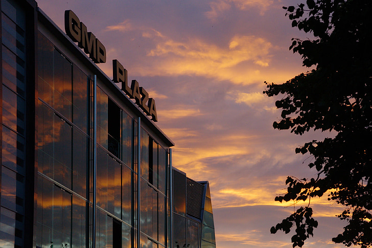 twilight, evening, clouds, sky