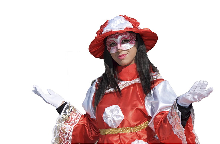 venice, mask, costume, carnival, woman