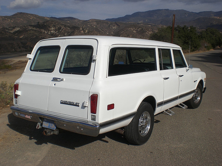 Chevrolet, Vintage, suburbane, camion, vehicul, transport