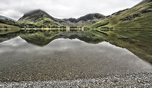 lake, cumbria, buttermere, water, england, countryside, holiday