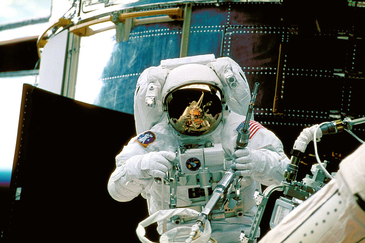 astronaut, space-suit, space, nasa, aerospace, outer space, space walk