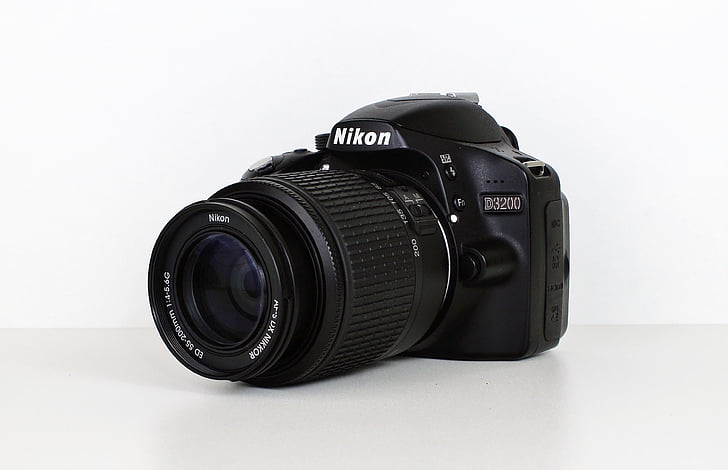 kaamera, Nikon, vana kaamera, fotoaparaat, foto, välklamp, digitaalne