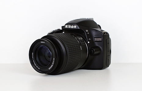 kameran, Nikon, gammal kamera, fotokamera, Fotografi, blixtljus, digitala