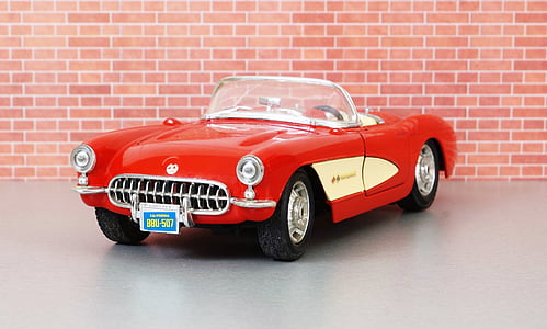 model araba, Corvette, Corvette stingray, Otomatik, eski, oyuncak araba, ABD
