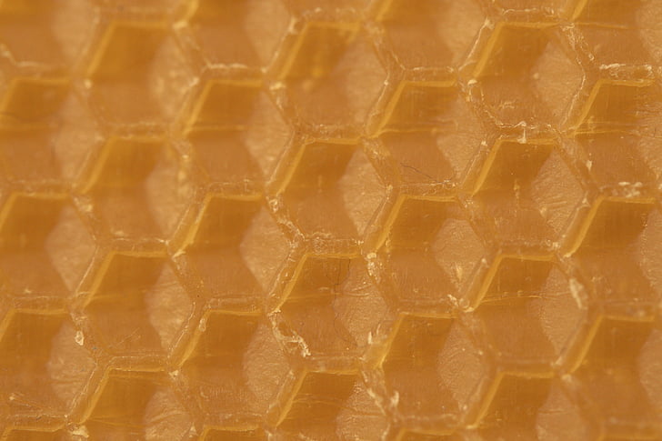 cera de abelha, pentes, favo de mel, estrutura de favo de mel, hexágonos, hexágono, cera
