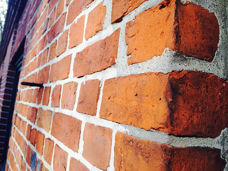 bricks, wall, red, old, brick, backgrounds, wall - Building Feature