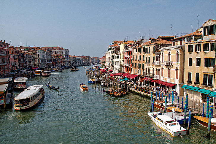 Venecija, Venezia, Italija, strani ulice, Aleja, zgrada, Stari grad
