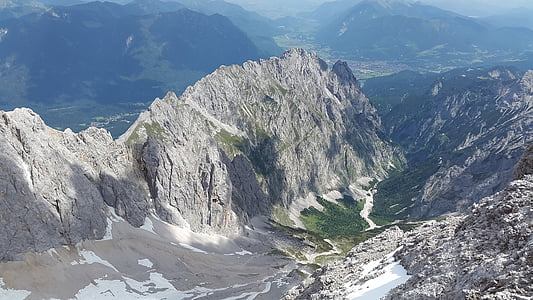 põrgu valley, Ridge, Rock ridge, Zugspitze massif, mäed, Alpine, Ilm kivi