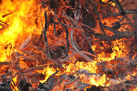 oheň, Bonfire, plamen, kouř, vypálit, Sparks, ohnivé