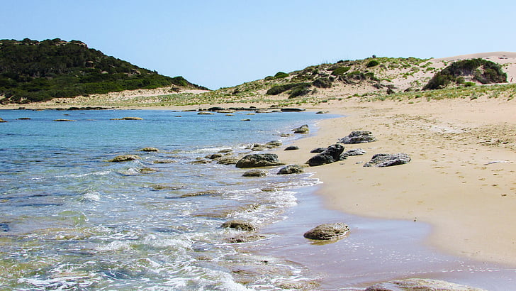 Kypros, karpasia, stranden, blå, kysten, natur, natur