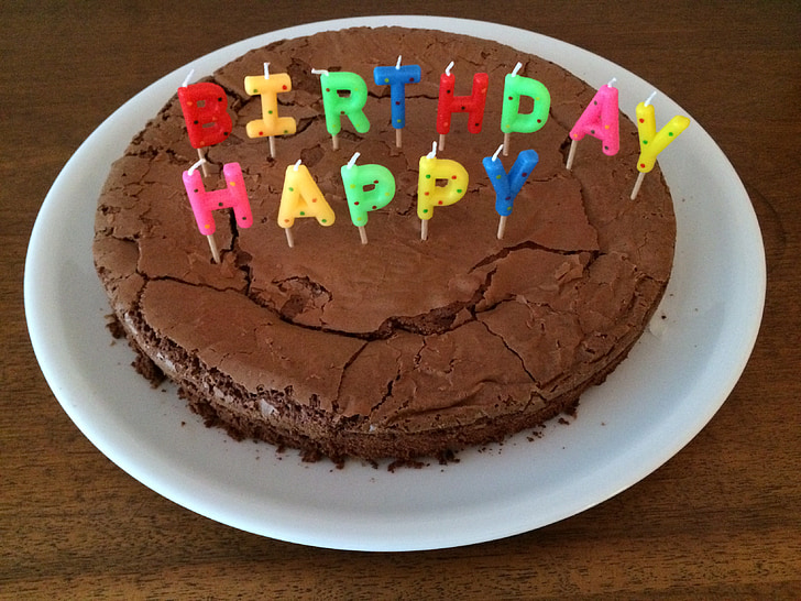 rođendan, Rođendanska torta, svijeće, rođendan, ukusna, Proslava