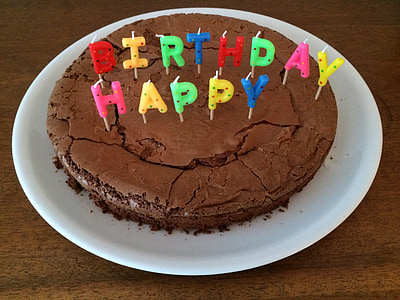 doğum günü partisi, doğum günü pastası, Mumlar, doğum günü, lezzetli, kutlama
