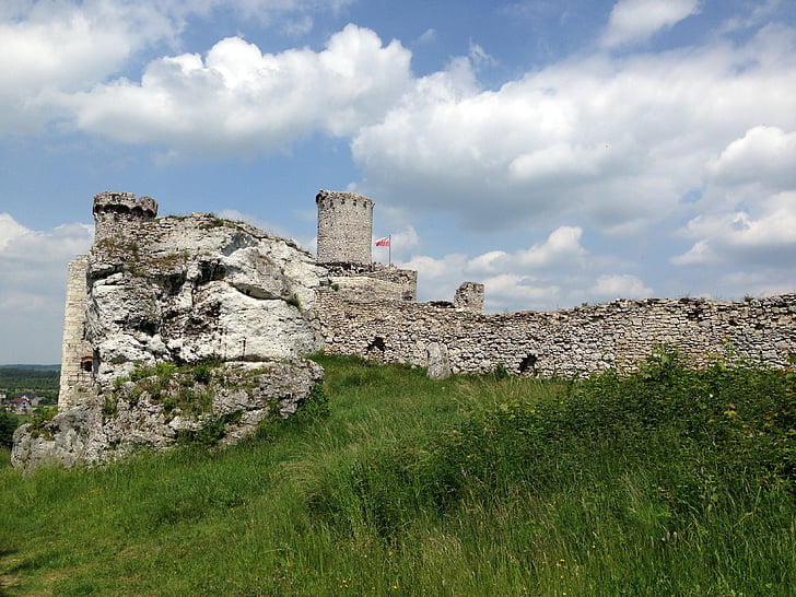 ogrodzieniec, Полша, музей, замък, Паметник, руините на, стените