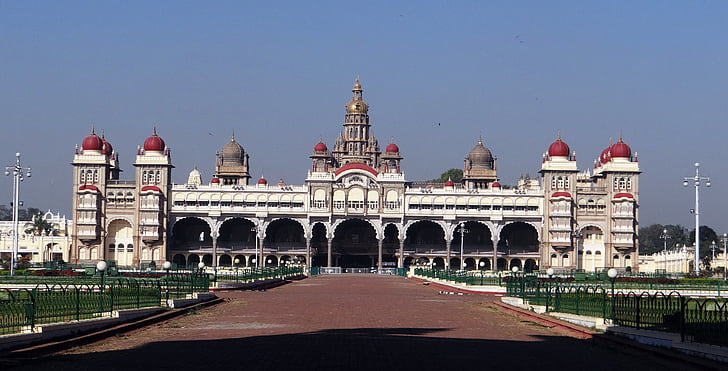 Mysore palace, arkitektur, vartegn, struktur, historiske, rejse, Indo-saracenic