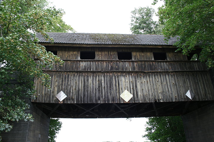 müritz, wooden bridge, historically