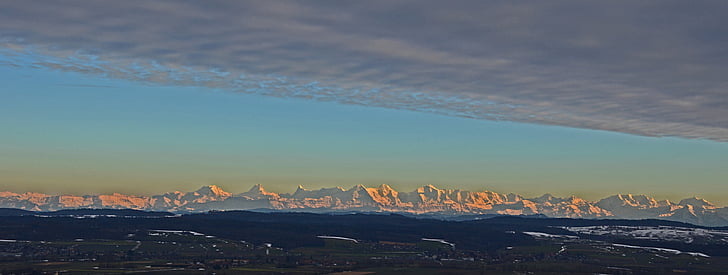 alpine, alps, panorama