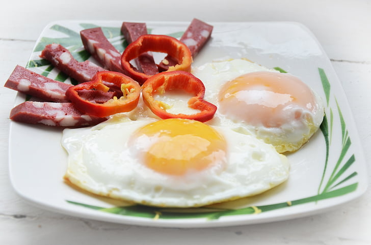ομελέτα, αυγό, πρωινό, πιάτο, τον κρόκο, διατροφή, ορεκτικό