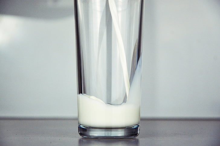 glas, melk, Royalty-beelden, drankje, drinkglas, glas - materiaal