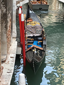 Venesia, gondola, saluran, Italia, air, perahu