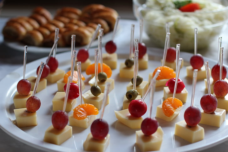 chunks, käseplatte, canape, finger food, party, eat, snack