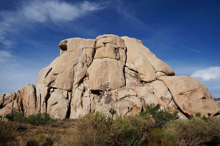 절벽, 돌, himmel, 자연, 공원, 캘리포니아, 미국