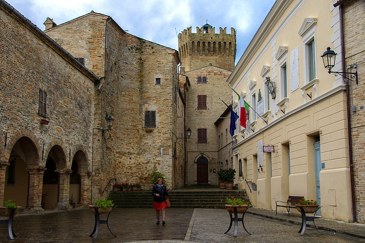 Moresco, perusahaan, merek, Italia, Borgo, abad pertengahan, desa abad pertengahan